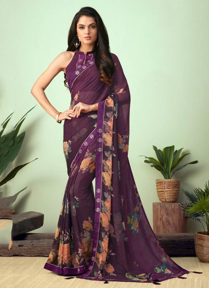 RUCHI ANAIRA Latest Fancy Designer Heavy Festive Wear Casual Wear Chiffon Printed Saree Collection